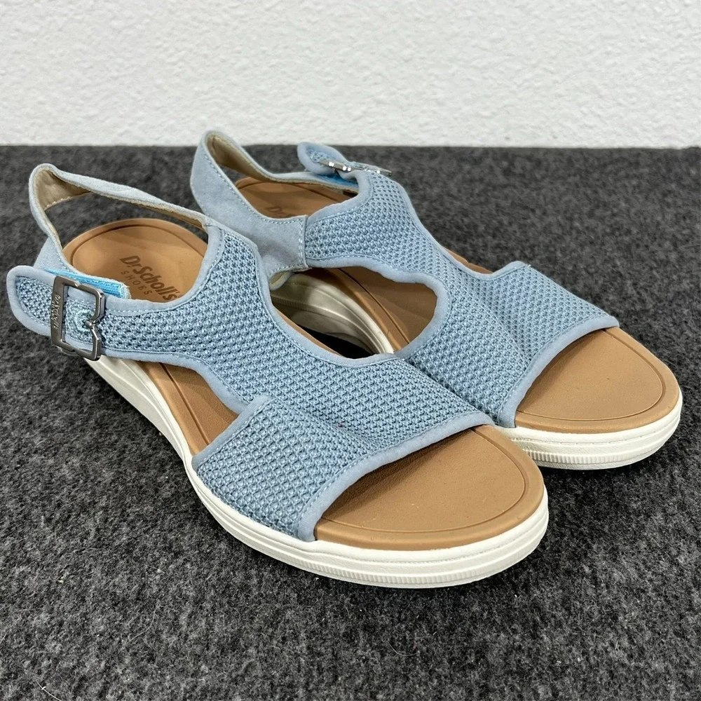 Dr Scholls Sandals Time Off Sun Light Blue‎ Women's 7 M